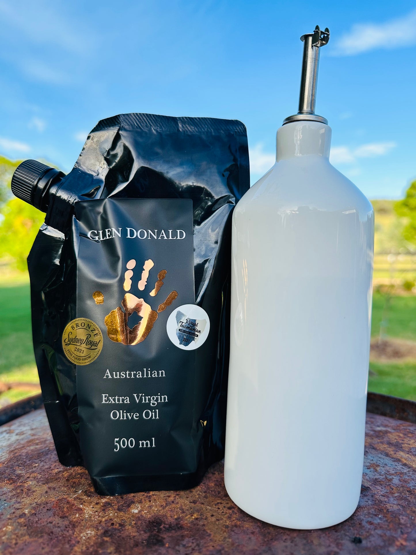 2 x Glen Donald Estate Extra Virgin Olive Oil Pouch - Subscription only
